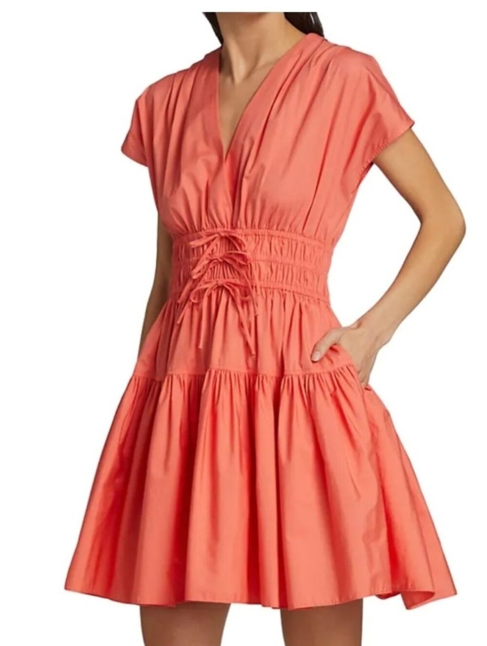 MØN RENN Elate Mini Dress Terracotta Lustre NWT Size S $199